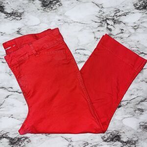 Old Navy Pants Pixie Stretch Red Women 10 Preppy Summer Boho City Hipster Beach